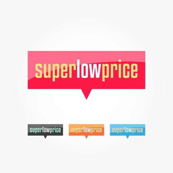 Super Niedriger Preis Shopping Tags — Stockvektor