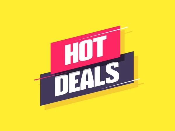 Hot Deals Vektor Label — Stockvektor