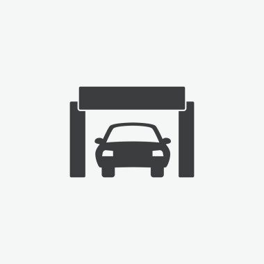 Araba Yıkama Düz Vektör Simgesi