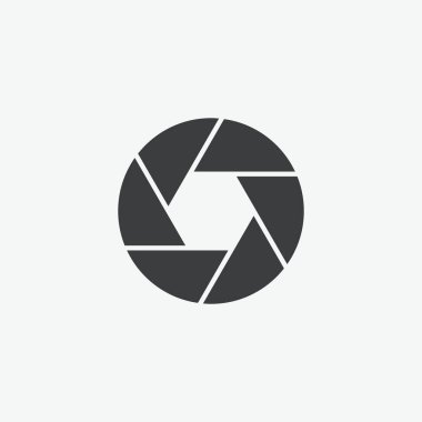 Kamera Panjur Düz Vektör Simgesi