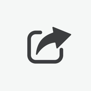 Düz Vektör Simgesini Paylaş