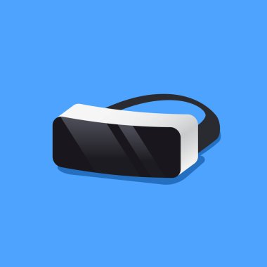 Sanal Gerçeklik VR Gözlük Vektörü Simgesi