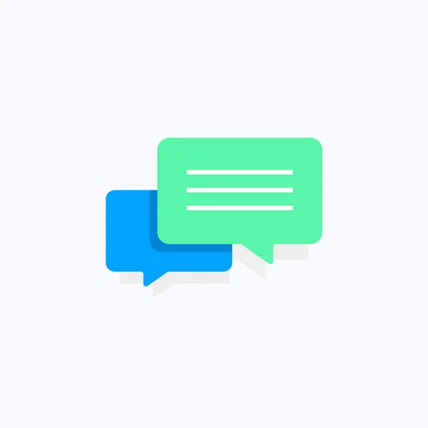 Message Chat Icône Vectorielle Couleur — Image vectorielle