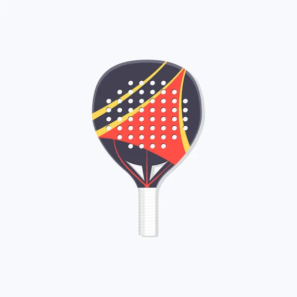 Paddle Tennisschläger Farbe Vector Icon — Stockvektor