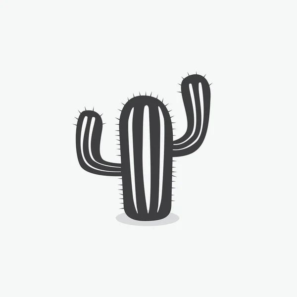 Ikona Wektora Płaskiego Kaktusa — Wektor stockowy