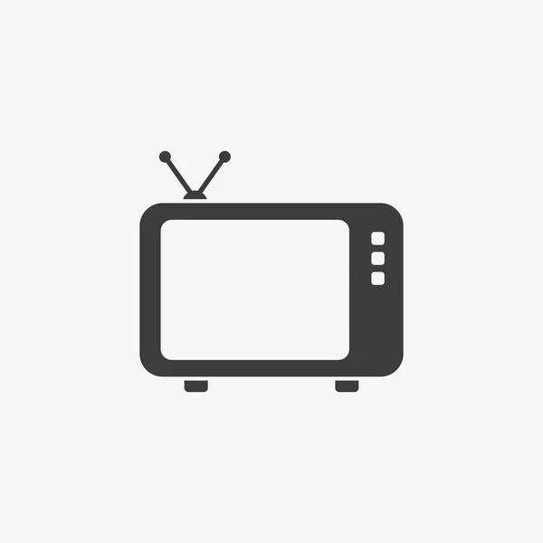 Televisie Flat Vector Pictogram — Stockvector