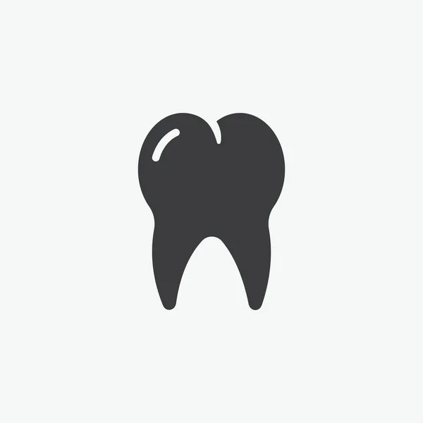 Tooth Flat Vector Icon — Stock Vector