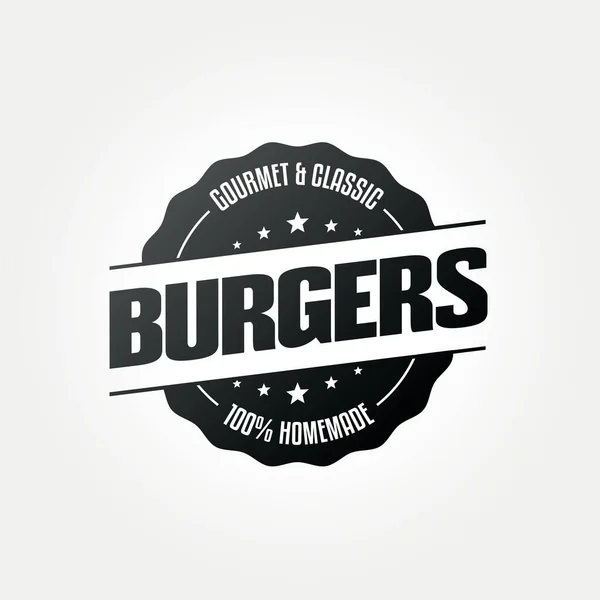 Burger Restaurant Food Ikone — Stockvektor