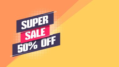  Alışveriş Arkaplan Şablonu% 50 indirimli