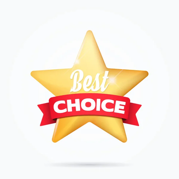 Best Choice Shopping Ruban Étoile — Image vectorielle