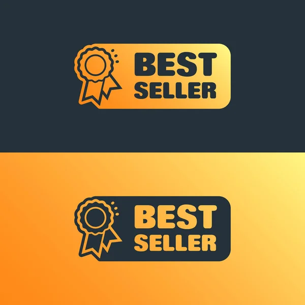 Best Seller Shopping Vector Label Set — Stock Vector