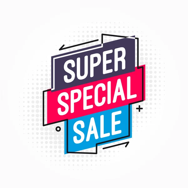 Супер Спеціальні Продажі Покупки Векторні Етикетки — стоковий вектор