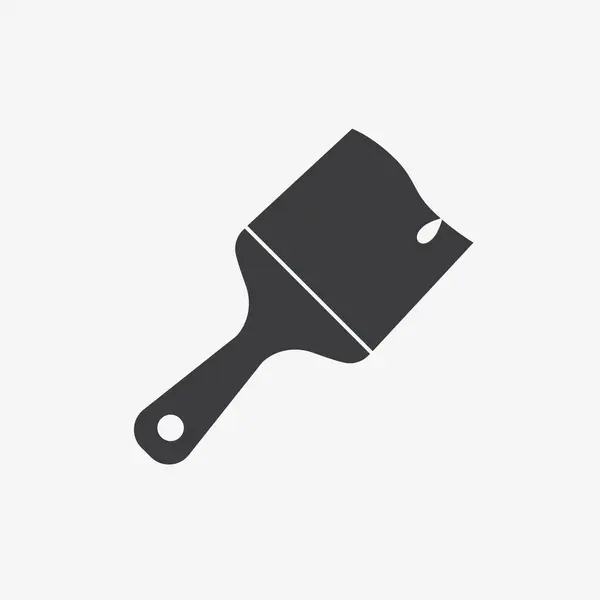 Paint Brush Flat Vector Icon — Stock Vector