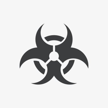  Biyolojik Tehlike Düz Vektör Simgesi