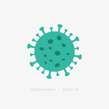 Coronavirus Covid-19 Düz Vektör Simgesi 
