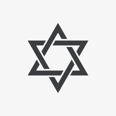  David Düz Vektör Simgesinin Yıldızı