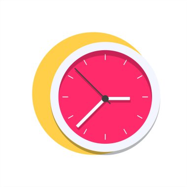  Saat Simgesi Yuvarlak Arkaplanı