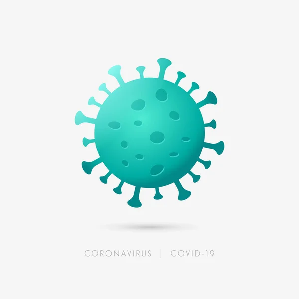 Coronavirus Covid Color Vector Icon - Stok Vektor