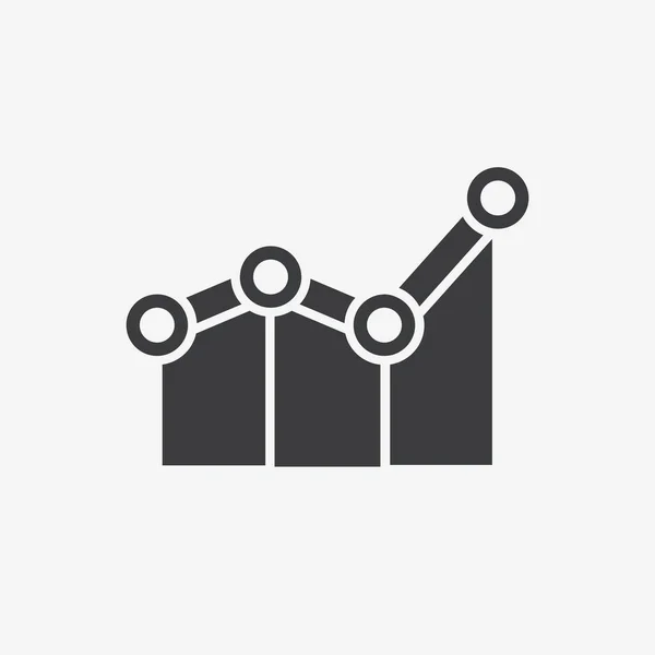 Statistiken Modernes Infografik Diagramm Symbol Flat Vector Icon — Stockvektor