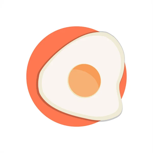 Fried Egg Icon Background — Wektor stockowy