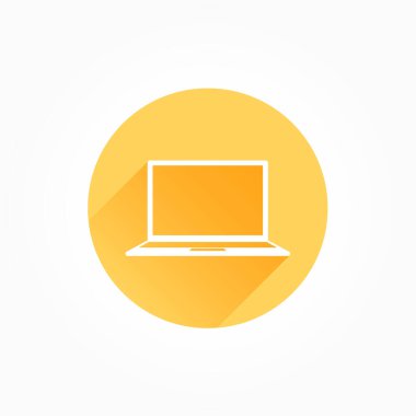  Laptop Uzun Gölge Rengi Simgesi