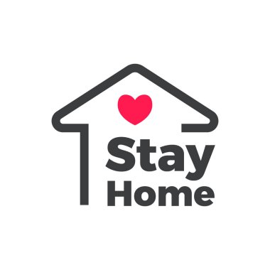  Evde Düz Renk Vektörü Simgesinde Kal