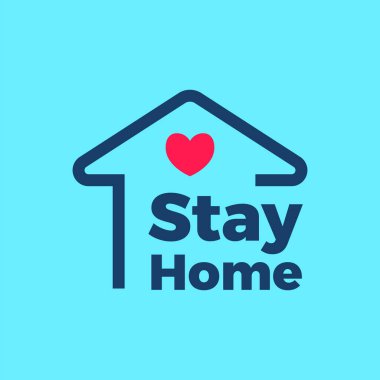  Evde Düz Renk Vektörü Simgesinde Kal