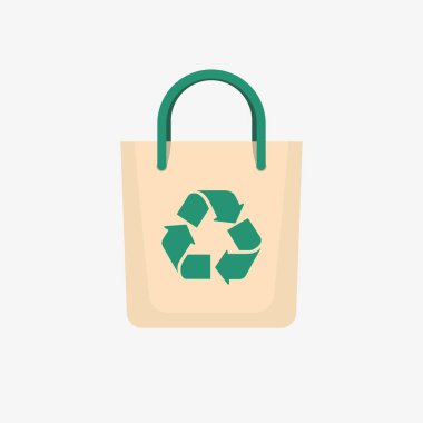  Yankı Geri Dönüşümlü Torba Düz Renk Tasarımı Simgesi