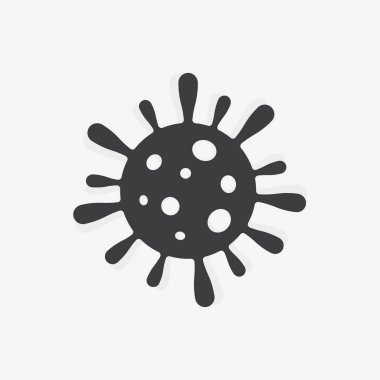  Bakteri Virüsü COVID Coronavirüs Düz Tasarım Simgesi