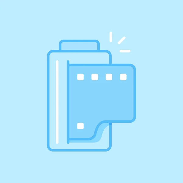 Blue Vector Icon Background — 스톡 벡터