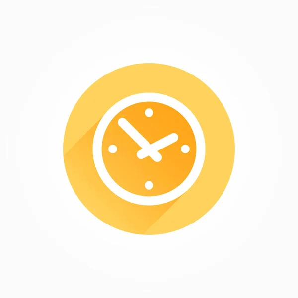 Reloj Largo Sombra Color Icono — Vector de stock