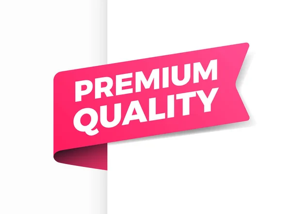 Premium Quality Shopping Vector Ribbon — Stock Vector