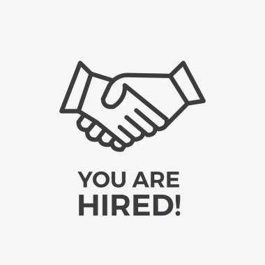  Kiralık Tokalaşma Düz Vektör Simgesisiniz