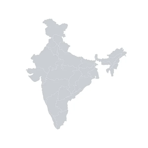 インド国内地域ベクトルマップ — ストックベクタ