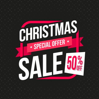 Christmas Sale Special Offer 50% Off Label