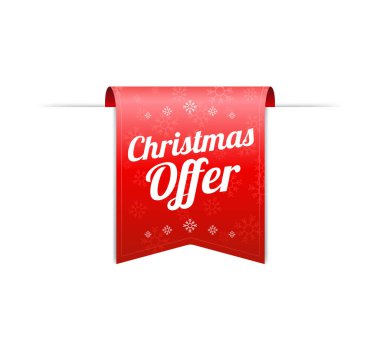 Christmas Offer Vector Label