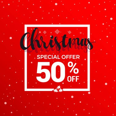 Christmas Special Offer 50% Off Label
