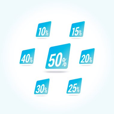 Satışı yüzde etiketleri