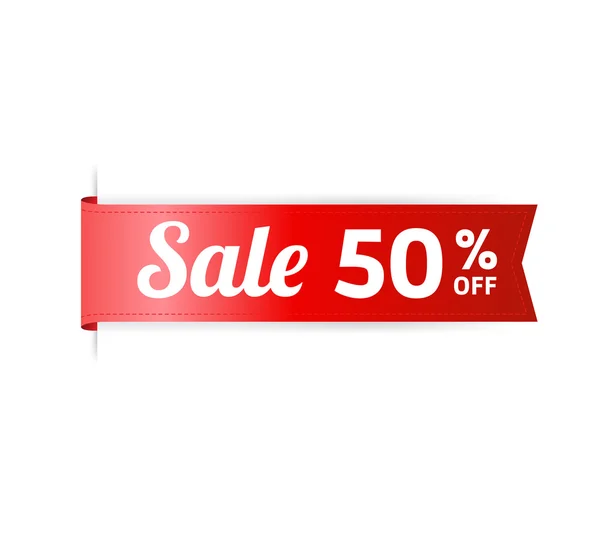 Sale 50 Off Label — Stock Vector