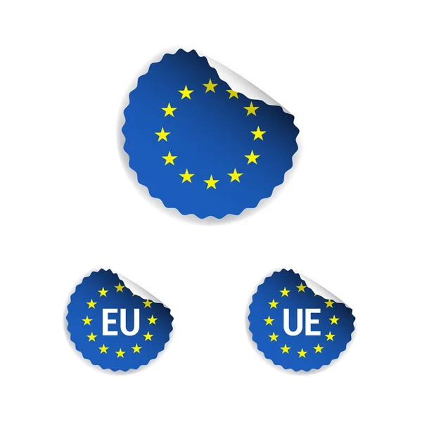 European Union Stickers — Stock Vector