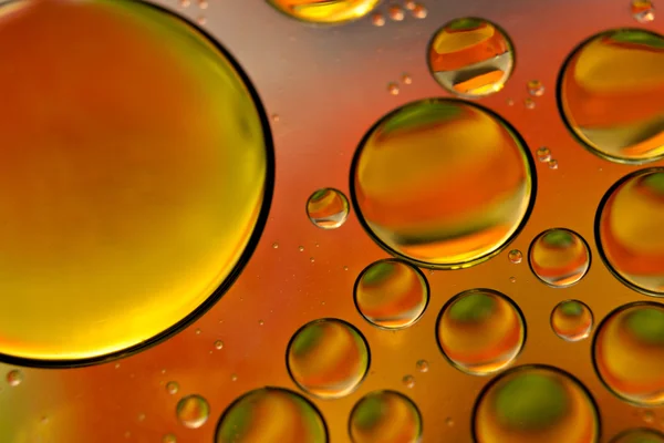 Kleurrijke olie druppels — Stockfoto