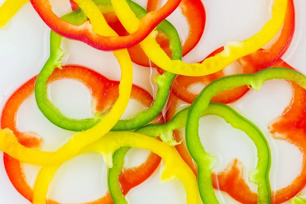 Bell pepper sliced background — Stock Photo, Image