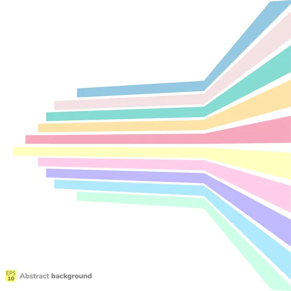 Template Line Horizontal Perspektivisch Bunte Streifen Für Druck Anzeige Poster — Stockvektor