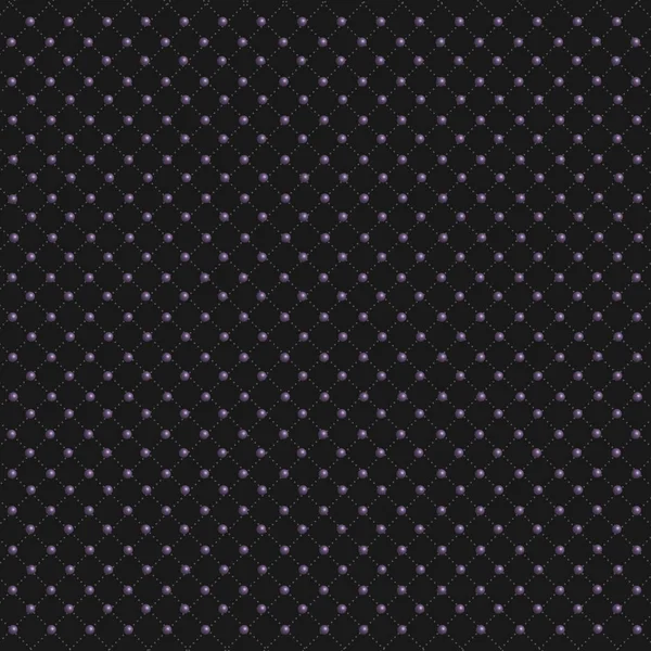 Abstrakte Gestrichelte Linien Quadratisch Nahtlose Muster Auf Schwarzem Hintergrund Vektorillustration — Stockvektor