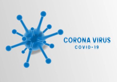 Covid-19 virüs romanı Coronavirus 2019 arka plan. Coronavirüs salgını konsepti. Covid koronavirüs enfeksiyonu. Vektör illüstrasyonu