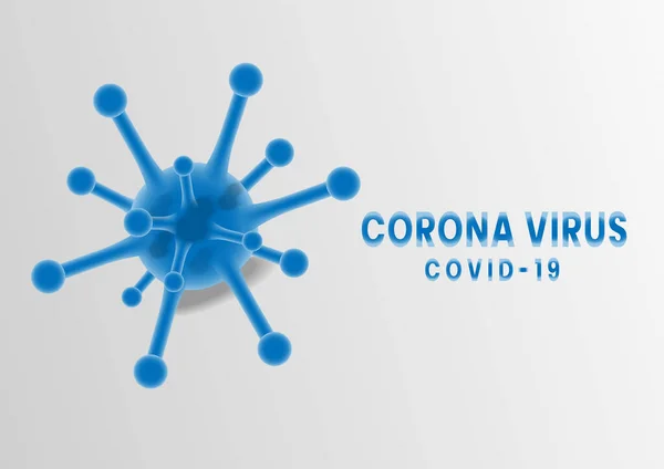 Covid Virus Novel Coronavirus 2019 Sfondo Concetto Epidemia Coronavirus Infezione — Vettoriale Stock