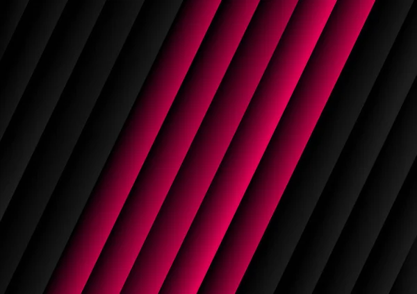 Abstracte Zwarte Roze Streep Patroon Diagonale Geometrische Achtergrond Textuur Vectorillustratie — Stockvector