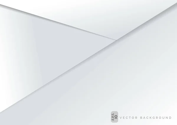 Plantilla Abstracta Fondo Con Capas Papel Blanco Ilustración Vectorial — Vector de stock