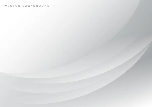 Abstrait Blanc Gris Élégant Fond Courbe Vous Pouvez Utiliser Pour — Image vectorielle