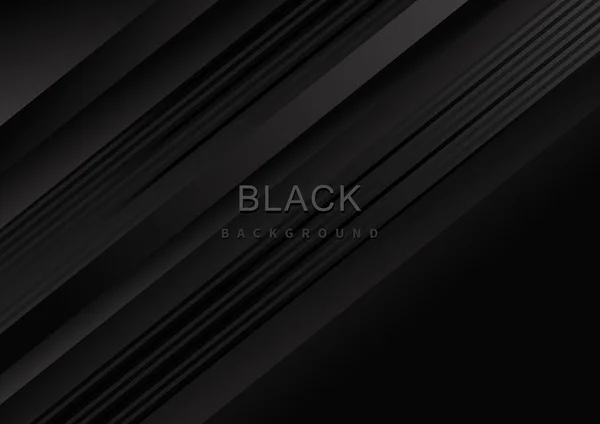 Abstrait Moderne Texture Noire Dégradé Rayures Fond Diagonal Illustration Vectorielle — Image vectorielle